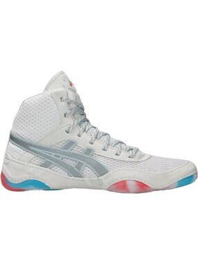ASICS Women's Matblazer Wrestling Shoes White/Silver Size 9.5 Boxing MMA T
